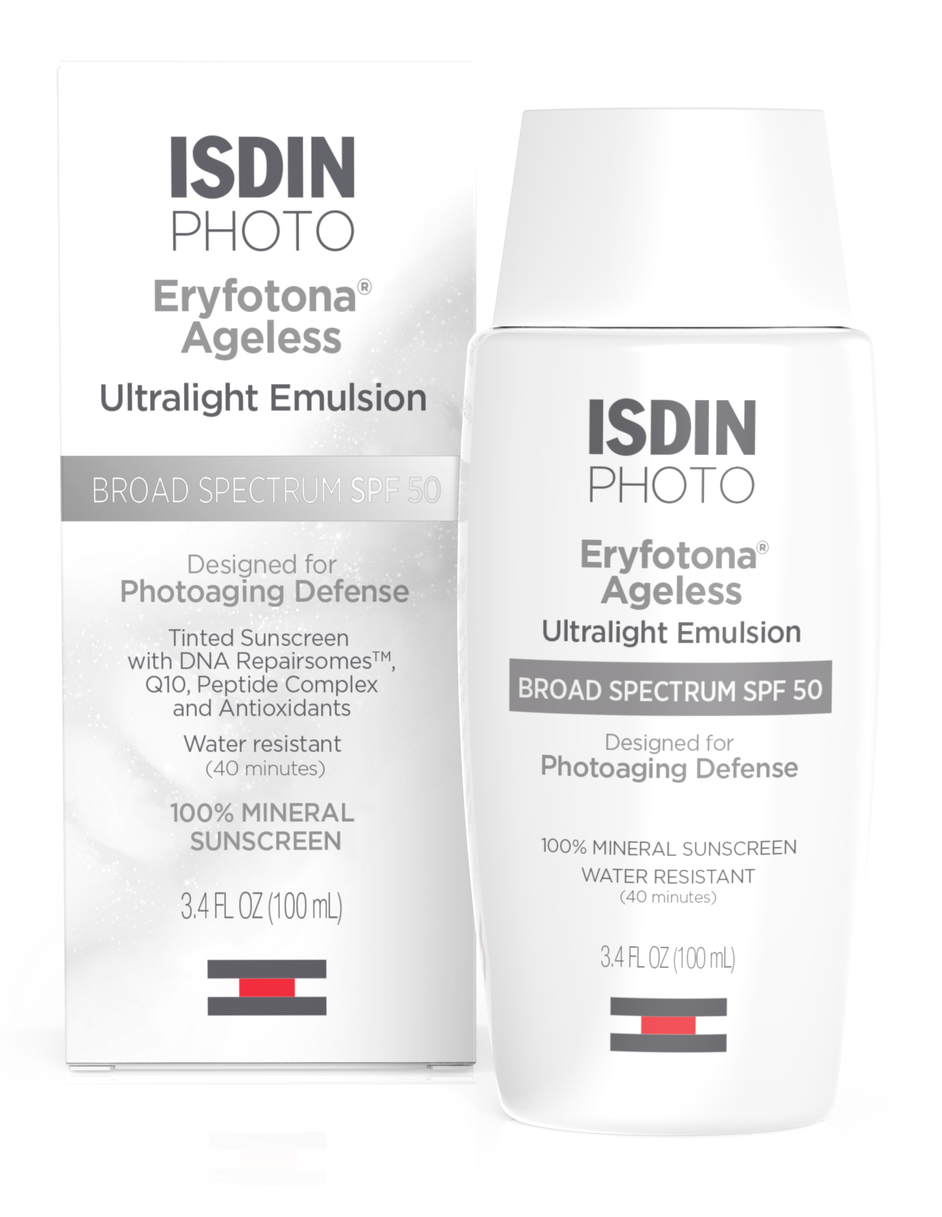 ISDIN ERYFOTONA Ageless Ultralight Tinted Mineral Sunscreen