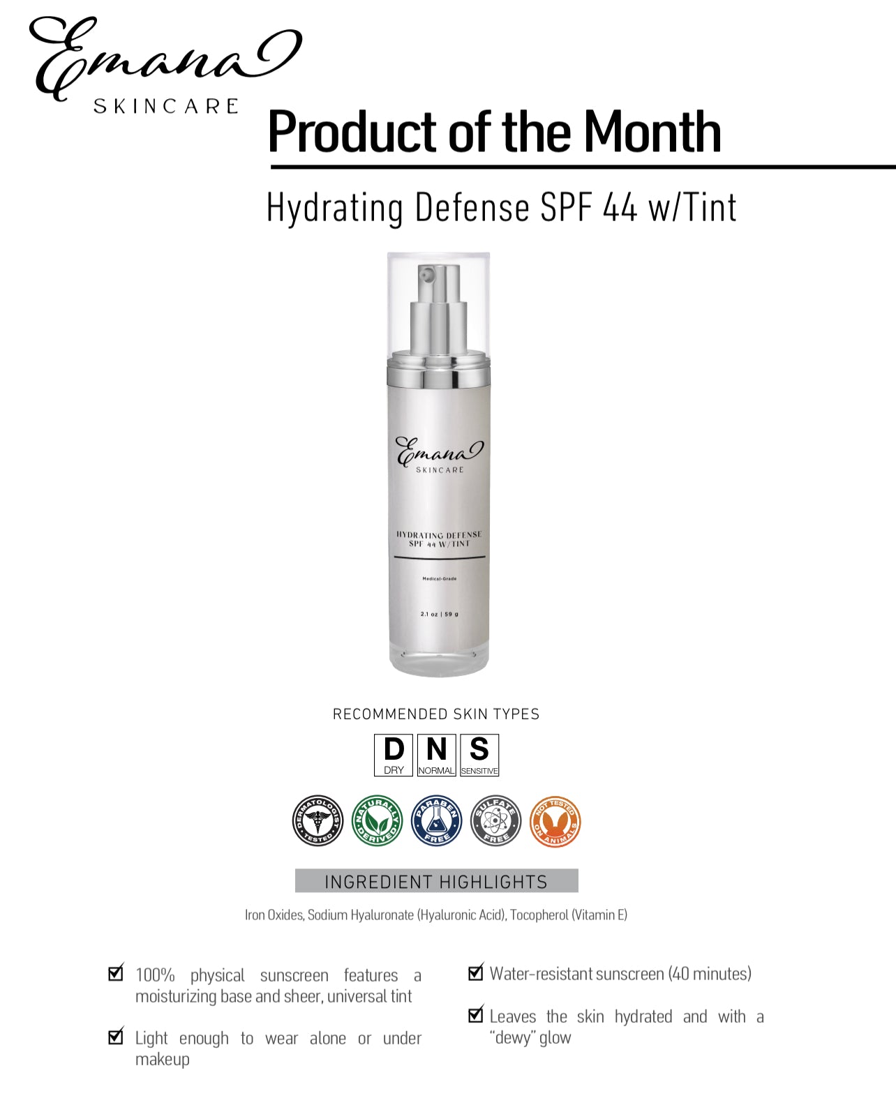Ultralight Hydrating Defense SPF with Tint