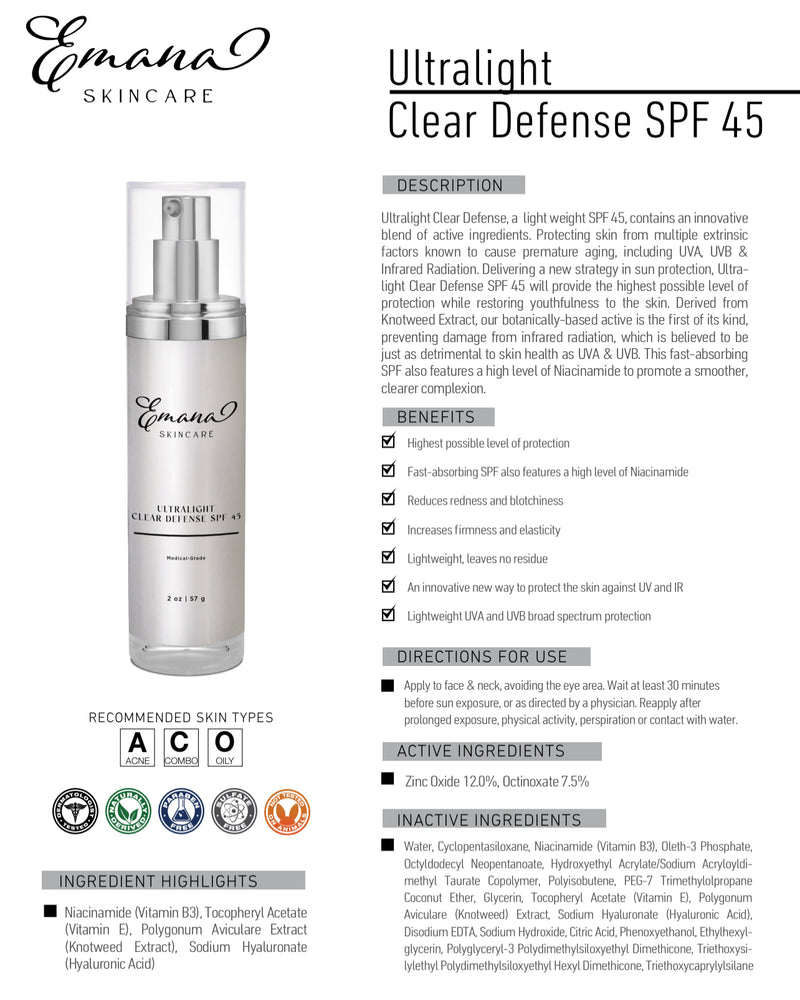 Ultralight Clear Defense SPF