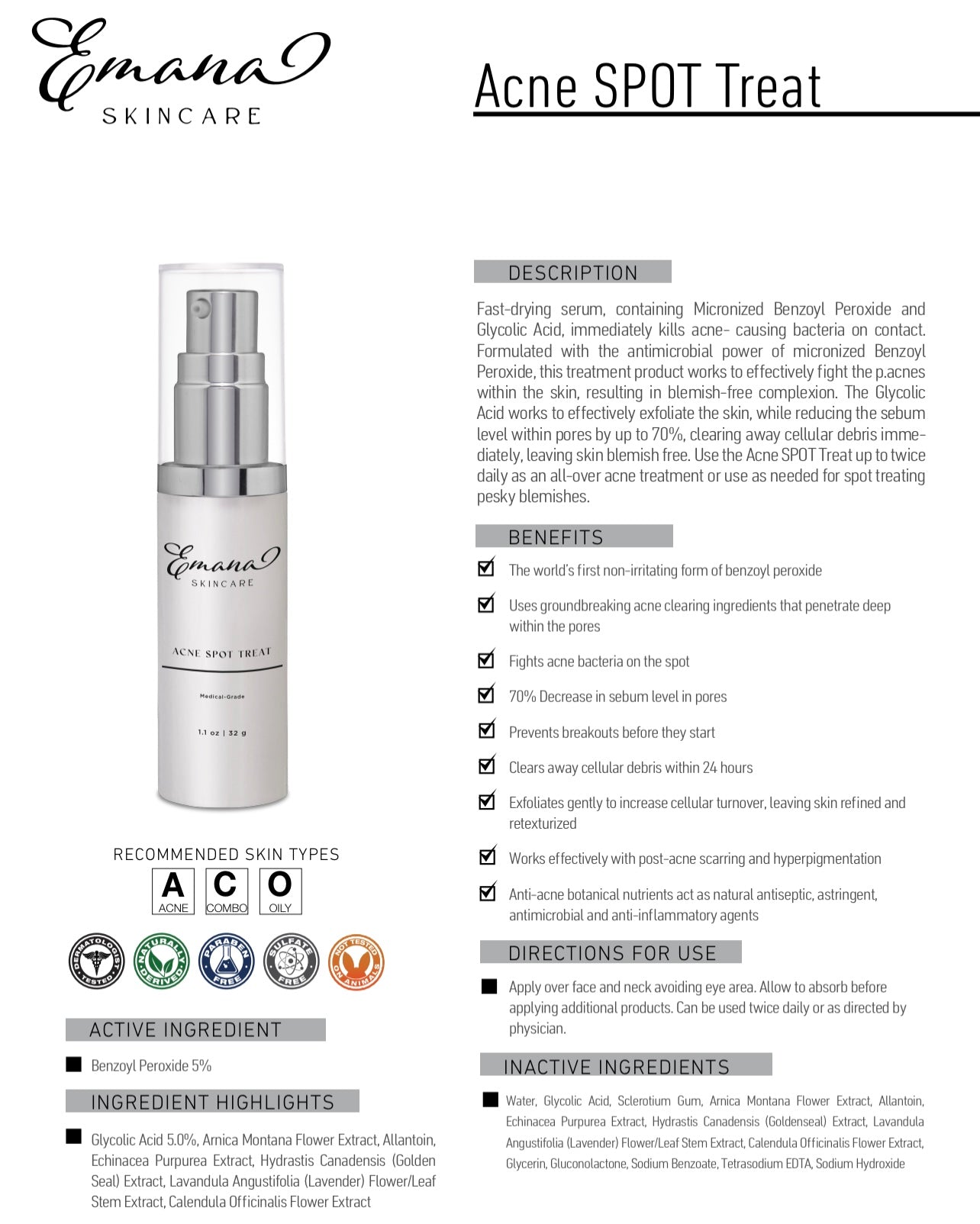 Acne SPOT Treat